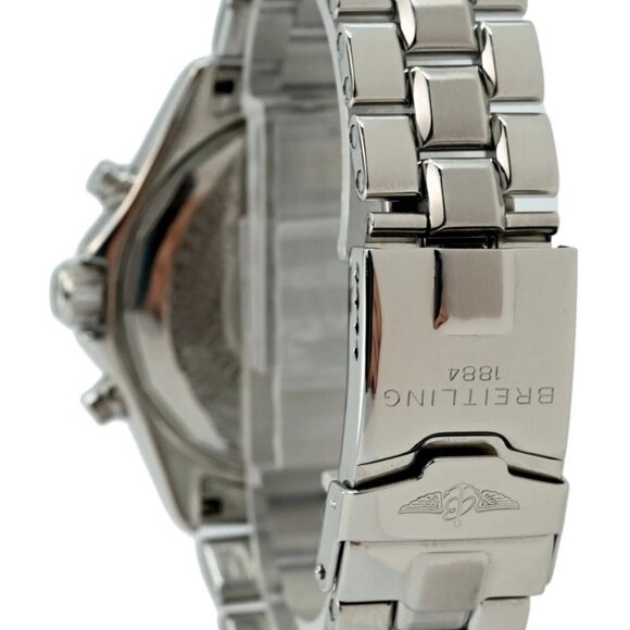 Breitling 41mm Men's Transocean Yacht Timer Chronograph Swiss SS Watch - Picture 3 of 9